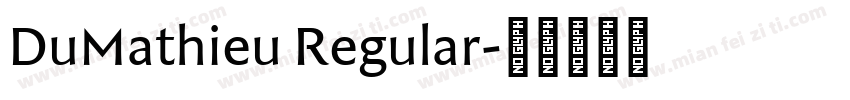 DuMathieu Regular字体转换